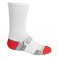 thumbnail image 2 of Fruit of the Loom Active Crew Socks for Boys, White, Sizes 3-9 (12-Pack), 2 of 4