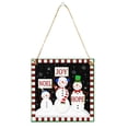 thumbnail image 1 of Cartel de puerta de Navidad Inteprter de Madera para colgar, 1 of 6