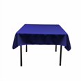 thumbnail image 2 of La Linen Polyester Poplin Washable Square Tablecloth, Stain And Wrinkle Resistant Table Cover 58X58, Fabric Table Cloth For Dinning, Kitchen, Party, Holiday 58 By 58-Inch, Royal Blue, 2 of 4