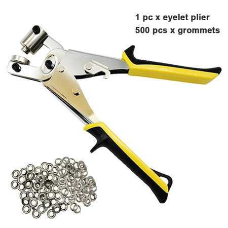 

Azhf New Arrivals 501pcs 3/8inch 10mm Tarpaulin Portable Eyelet Plier Kit Press Tool Grommet Punch