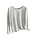 thumbnail image 4 of Censtreet Women's Long Sleeve Top, Fall Basic Cotton Thermal Shirt, Slim Fit Undershirt, Comfortable Base Layer, 4 of 4