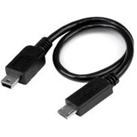 UPC: 0065030863179 | StarTech.com UMUSBOTG8IN 8 in. USB OTG Cable Micro USB to Mini USB Male to Male