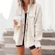 thumbnail image 4 of Chaquetas para mujer Erogenous Pocket Crop Workout manga larga cuello alto sudadera Casual blusa abrigo Tops prendas de vestir exteriores Odeerbi ODB-3, 4 of 6