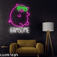 thumbnail image 2 of Glowneon Hamsome Pig Wall Led Light, Funny Pig Neon Light, Wall Decor, 2 of 5