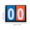 thumbnail image 2 of MIPCASE Basketball Score Board Red PVC Manual Score Keeper for Sport, 2 of 8