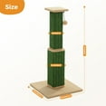 thumbnail image 6 of PAWZ Road 31" Cat Scratching Post Indoor Cat Scratcher with Plush Large Base, Green, 6 of 8