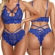 thumbnail image 1 of WILLBEST Brasier Mujer Lencería De Tres Puntos Para Mujer, Sujetador De Encaje Sexy, Bragas, Traje De Dos Piezas, 1 of 3