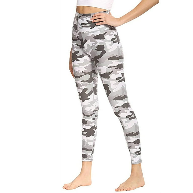 Sexy Dance Ladies Tummy Control Pants Soft High Waist Leggings Running  Tights Leopard Print 