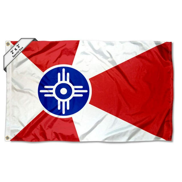 Drapeaux de Sport Fanions Compagnie Ville de Wichita Drapeau 2x3