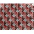 thumbnail image 4 of oneOone Georgette Viscose Red Fabric Triangle Geometric Craft Projects Decor Fabric Printed By The Yard 42 Inch Wide, 4 of 4