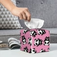 thumbnail image 6 of Sikiie Cute Panda Leather Tissue Box Cover Square, tissue box holder, Tissue Box with Bottom Belt-5.2”x5.2”x5.2”, 6 of 7