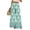 Green, variant on Women's Boho Floral Print Wide Leg Palazzo Pants Featuring High Waist Elastic Drawstring Side Pockets and Casual Summer Comfort ,Light Blue XL