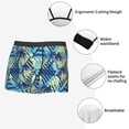 thumbnail image 3 of Balery Hawaiian Style Calzoncillos bóxer para hombre, ropa interior de algodón suave y transpirable con cinturilla de nailon-Small, 3 of 5
