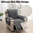 thumbnail image 3 of WETRBWEH Recliner Chair Cover with Pockets, Waterproof Non-Slip Washable Recliner Cover Furniture Protector for Home, Gray 28", 3 of 9