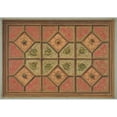 thumbnail image 2 of Jules-Edmond-Charles Lachaise 18x14 Gold Ornate Wood Frame and Double Matted Museum Art Print Titled - Design for the Painted Decoration of a Coffered Ceiling Incorporating the Initial; H (1, 2 of 4