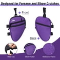 thumbnail image 6 of SupreGear Forearm Crutch Bag, Lightweight Elbow Pouch with Cup Holder, Purple, 1 Pack, 6 of 7