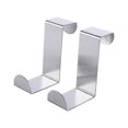 thumbnail image 1 of 2 uds, ganchos de acero inoxidable sobre la puerta, gancho para puerta trasera en forma de Z, organizador para colgar ropa, toallas, abrigos, 1 of 5