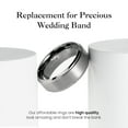 thumbnail image 5 of King Will Tungsten Carbide Wedding Ring for Men - 8mm Gunmetal Grey Mens Wedding Band Matte Brushed Finish Step Edge Comfort Fit Size 14, 5 of 7