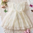 thumbnail image 4 of Vestido de verano para niñas de 1, 2, 3, 4 y 5 años, con malla, flores y mariposas bordadas, vestido de princesa, regalo de fiesta de Navidad, ropa para niños, 4 of 5