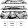 thumbnail image 5 of Geometric Patterns Bedding Set 3 Piece Celebrities Film Stars Printed Microfibre Zip Duvet Cover, 5 of 5