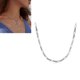 thumbnail image 2 of Collar con colgante de clavícula de eslabones, collar con colgante de plata ajustable brillante brillante para mujer, plata femenina, 2 of 8
