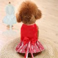 thumbnail image 4 of shenmeida Dog Wedding Dress Princess Tutu Skirt, Sweet Pet Lace Cake Dress, Flower Girl Camisole Dress Puppy Birthday Party Costumes Doggie Shirts Cat Outfits Apparel with Bow, 4 of 7