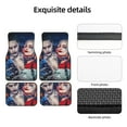 thumbnail image 5 of Harley Quinn Joker Car Floor Mats 4-Piece Full Set Front Rear Auto Foot Mats Carpets Car Foot Pad Interior Accessories Decor, 5 of 6