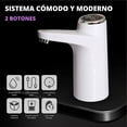 thumbnail image 4 of Dispensador Automático de Agua Embotellada - Cargador USB, Sin BPA, Agua Fría, 1500mAh, Material de Silicona, Jarras para Botellas 4.5L 5L 7.5L 10L 11.3L 15L 18.9L Blanco, 4 of 5