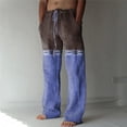 thumbnail image 2 of XINPING Mens Pants Casual 40x34 Regular Fit Daily Casual Pants Quick Dry Pleated Slacks Summer Beach Trousers, 2 of 9
