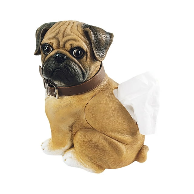 WMQPNNS Nouveau Porte-Mouchoirs Tendance pour Chien, Contenants de Rangement Décoratifs en Résine pour Salon, Distributeur de Mouchoirs de Table pour la Maison, Aubaines du Jour, Liquidation