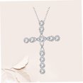thumbnail image 3 of HEALEEP Collar Con Colgante De Cruz Zirconia En Pulida Para Y Celebraciones, 3 of 8