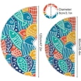 thumbnail image 3 of FMSHPON Colorful Fish Xmas Christmas Tree Skirt Stand Mat for Holiday Party Decoration Indoor Outdoor 48 inches, 3 of 6