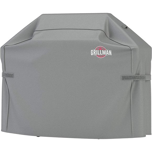 Housse de Barbecue Premium Robuste pour Gril à Gaz pour Brinkmann Etc. Résistante aux Déchirures, UV et à L'Eau. (52 Pouces l x 26 Pouces L x 43 Pouces H, Gris)