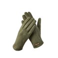 thumbnail image 1 of Guantes de invierno con pantalla táctil abatible, cálidos, forrados con vellón, a prueba de viento, de gamuza, para estudiantes, esquí y ciclismo, para mujer, 1 of 2
