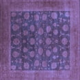 thumbnail image 1 of Ahgly Company Indoor Square Oriental Blue Industrial Area Rugs, 8' Square, 1 of 4