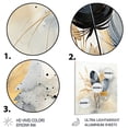 thumbnail image 3 of Designart "Feathers Sumi Asian Painting II" Asian Metal Wall Art, 3 of 5