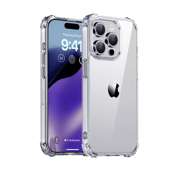 For iPhone15 promax Case Clear, [Not Yellowing] [18FT Mil-Grade Protection] Slim Shockproof Phone Cases for iPhone 15 promax Phone 2023-HD Clear