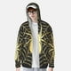 thumbnail image 2 of Balery Gold Spider On The Web Sudadera ligera de manga larga con capucha y protección solar UPF 50+ para hombre y mujer, ideal para pesca y running-3X-Large, 2 of 7