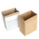 thumbnail image 2 of Wosthever Pequeño tamaño grande doble capas bolsa de papel Kraft plantas juguetes niños libros diversos organizar cesta de Luandry Decoración del hogar blanco 17*14.2*9 cm, 2 of 6