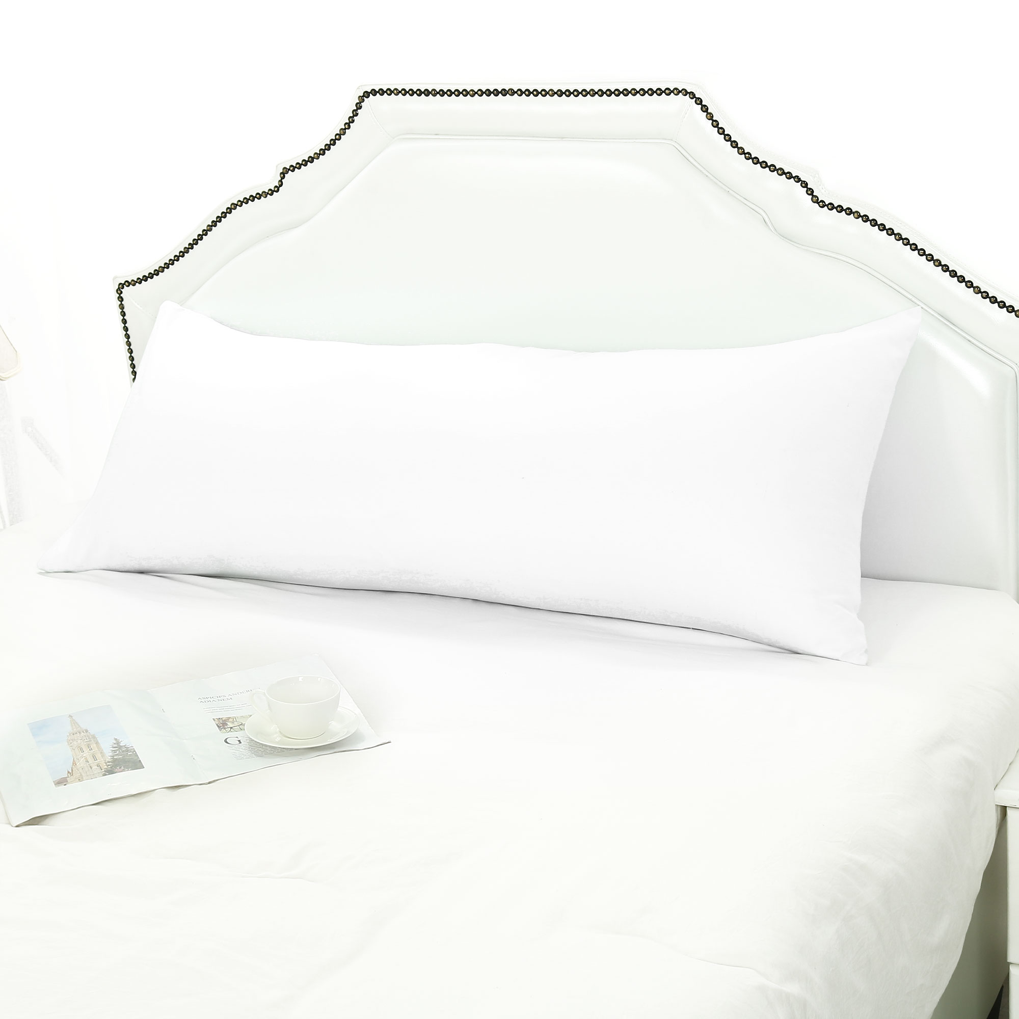 Body Pillow Case Soft Microfiber Long Bedding for Body Pillows White 20