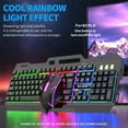 thumbnail image 4 of K45 Gaming Keyboard RGB LED Backlit 104 Keys Portable Wired Office Keyboard Mechanical Wired Gaming Keyboard Floating Key Cap Keyboards For Laptop PC Computer Games Player White, 4 of 5