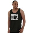 thumbnail image 5 of Extra Gluten Please Foodie Love Carbs Tank Top T Shirts Men Women Brisco Brands S, 5 of 6