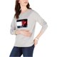thumbnail image 2 of Sudadera Tommy Hilfiger con logo de lentejuelas para mujer gris grande, 2 of 2