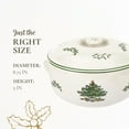 thumbnail image 7 of Spode Christmas Tree Round Covered Deep Casserole Dish (8.75" x 5") - Festive Holiday Serveware & Vintage Christmas Table Centerpiece - Fine Earthenware Classic Holiday Bakeware, 7 of 7