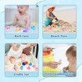 thumbnail image 4 of Baby Bath Toys Set, Baby Bathtub Floating Toys with LED Light, Cute Animal Water Bath Toys for Toddler Kids Infant with Storage Bag, 4 of 9