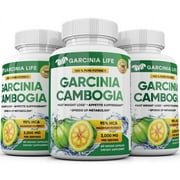 GARCINIA CAMBOGIA HCA 95% Weight Loss Diet 3000mg 60 Capsules Each (Pack of 3)