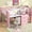 Pink, variant on MODERNLUXE Full Size Loft Bed with Desk,Cabinets and Whiteboard, Pink