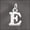 E, variant on Initial Keychain - Initial Q - Customized Keyrings