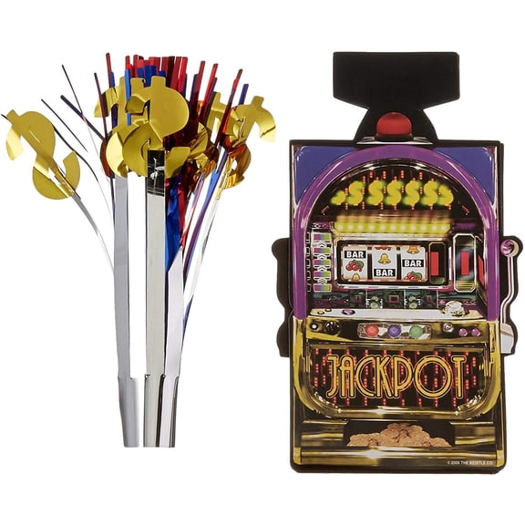 Slot Machine Centerpiece Party Accessory (1 count) (1/Pkg)