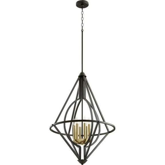 6 Light Pendant in Soft Contemporary Style 23.5 inches Wide By 34.25 inches High Bailey Street Home 183-Bel-3331773